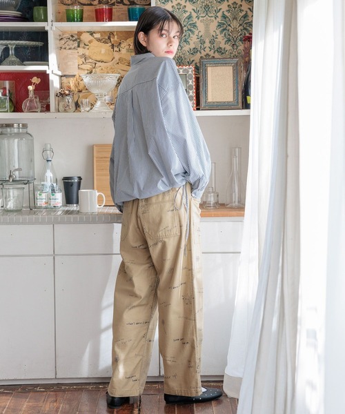 niko and...（ニコアンド）の「マーセドロストリボンシャツ（シャツ/ブラウス・レディース・ホワイト/ピンク/ネイビー/イエロー・MEDIUM/LARGE）」の19枚目の写真