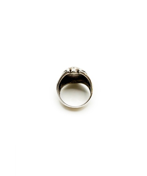 Indian Jewelry(インディアンジュエリー)の「THEATER シアター ホーフデザインオーバルストーンシルバーリング Made in USA(リング・レディース・シルバー・#18/#16)」の4枚目の写真