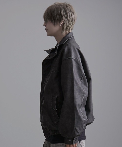 SILVER BULLET(シルバーバレット)の「『CavariA/キャバリア』ウォッシュPUブルゾン(ブルゾン・メンズ・ブラウン/ブラック・L/M)」の20枚目の写真