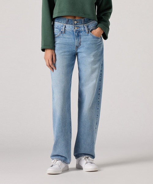 Levi's(リーバイス)の「Levi's/リーバイス 94 BAGGY ジーンズ(デニムパンツ・レディース・ライトインディゴブルー/ブラック・23inch/24inch/25inch/26inch/27inch/28inch)」の2枚目の写真