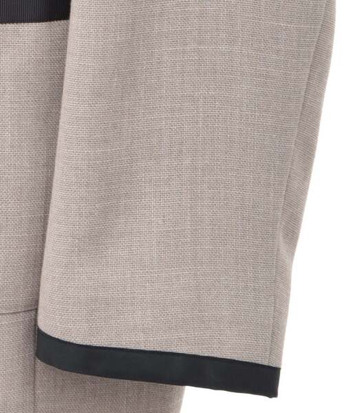 Tiara（ティアラ）の「バイカラージャケット（セットアップ可）（ノーカラージャケット・レディース・オフホワイト/キナリ・FREE）」の14枚目の写真