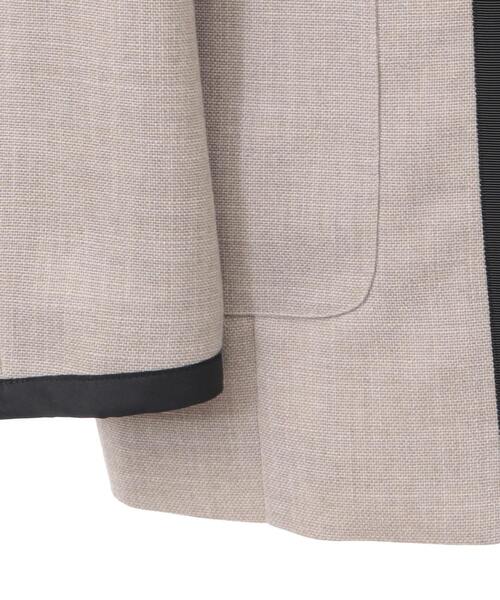 Tiara（ティアラ）の「バイカラージャケット（セットアップ可）（ノーカラージャケット・レディース・オフホワイト/キナリ・FREE）」の15枚目の写真