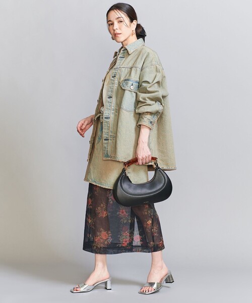 LE VERNIS（ル・ベルニ）の「＜LE VERNIS＞マーブル ホーン バッグ（ハンドバッグ・レディース・クリーム/ブラック・FREE）」の4枚目の写真