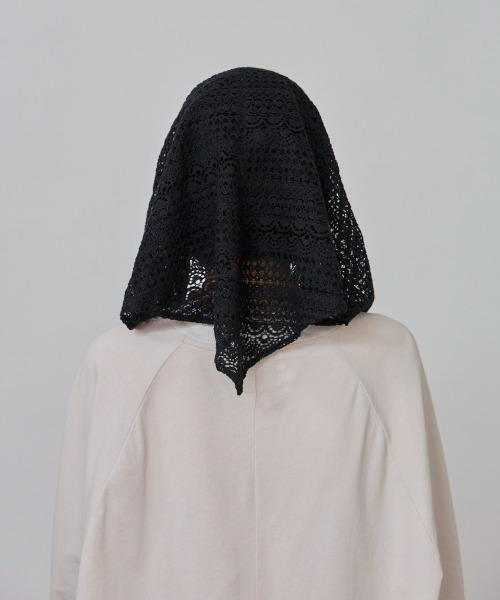 OVERRIDE（オーバーライド）の「OVERRIDE  SUMMER LACE SCARF CAP SGP / オーバーライド（キャップ・レディース・ブラック/ナチュラル/ブラウン・FREE）」の7枚目の写真