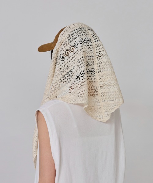 OVERRIDE（オーバーライド）の「OVERRIDE  SUMMER LACE SCARF CAP SGP / オーバーライド（キャップ・レディース・ブラック/ナチュラル/ブラウン・FREE）」の14枚目の写真