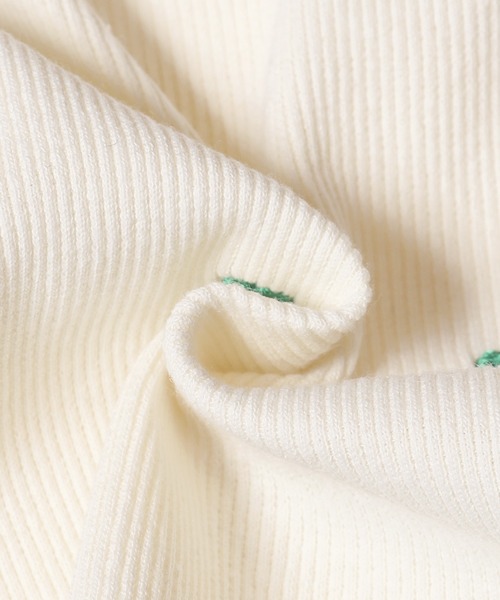 coca（coca）（コカ）の「【WEB限定セール】OUT BRAカップ付ハート刺繍タンクトップ（タンクトップ・レディース・グレー/ブラック/アイボリー・M/L/S）」の7枚目の写真