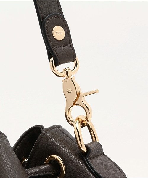 HASHIBAMI（ハシバミ）の「HASHIBAMI ハシバミ フリンジ2wayバッグ（ショルダーバッグ・レディース・グレー/オリーブ・FREE）」の7枚目の写真