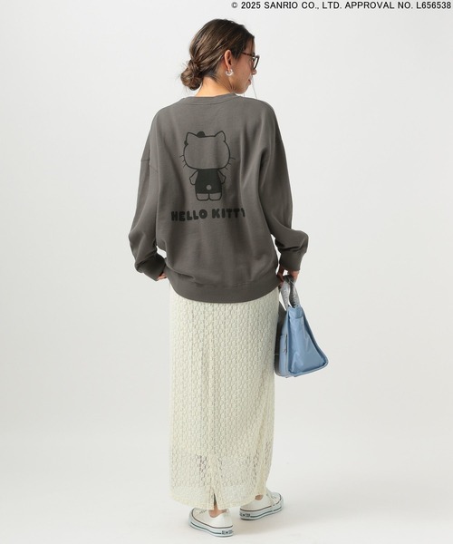 BAYFLOW（ベイフロー）の「【HELLO KITTY×BAYFLOW】スウェットプルオーバー（スウェット・レディース・レッド/オフホワイト/チャコール・FREE）」の16枚目の写真