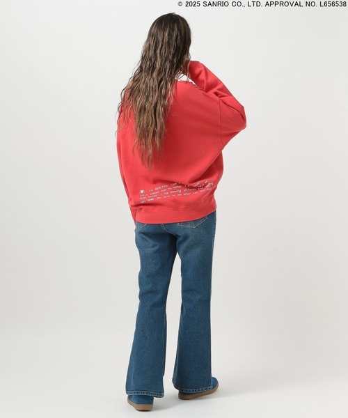 BAYFLOW（ベイフロー）の「【HELLO KITTY×BAYFLOW】スウェットプルオーバー（スウェット・レディース・レッド/オフホワイト/チャコール・FREE）」の21枚目の写真