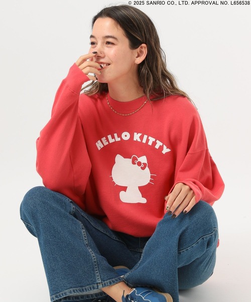 BAYFLOW（ベイフロー）の「【HELLO KITTY×BAYFLOW】スウェットプルオーバー（スウェット・レディース・レッド/オフホワイト/チャコール・FREE）」の22枚目の写真