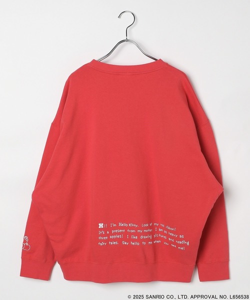 BAYFLOW（ベイフロー）の「【HELLO KITTY×BAYFLOW】スウェットプルオーバー（スウェット・レディース・レッド/オフホワイト/チャコール・FREE）」の9枚目の写真