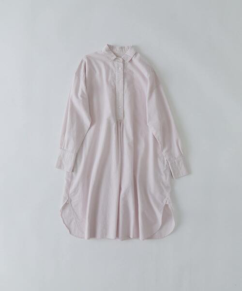 conges payes ADIEU TRISTESSE(コンジェ ペイエ アデュートリステス)の「コットンサッカーチュニック(チュニック・レディース・チャコールグレー/ピンク/アイボリー・38)」の4枚目の写真