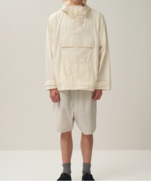 ATON（エイトン）の「ATON (エイトン)ORGANIC COTTON WEATHER | ANORAK（その他アウター・メンズ・ホワイト/ブラック・6/4）」の5枚目の写真