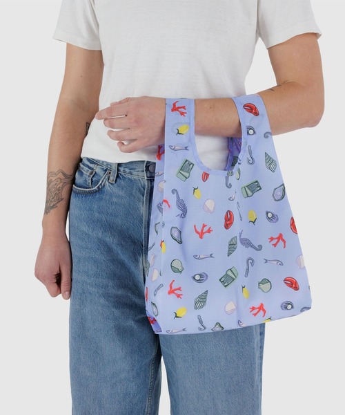 BAGGU(バグー)の「BABY BAGGU 581.シーチャーム(エコバッグ/サブバッグ・レディース・ブルー・FREE)」の1枚目の写真