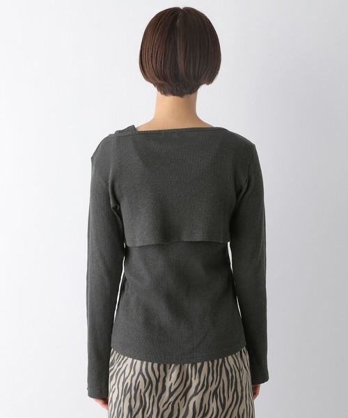 LEPSIM（レプシィム）の「フロントホックプルオーバー《2点セット》　253187（Tシャツ/カットソー・レディース・チャコールグレー/グリーン系その他・FREE）」の18枚目の写真