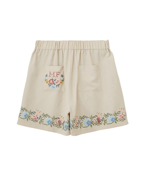 MILKFED.(ミルクフェド)の「CROSS STITCH STYLE SHORTS(その他パンツ・レディース・ライトグリーン/ネイビー/オフホワイト・ONE SIZE)」の17枚目の写真