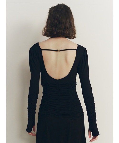 SORIN(ソリン )の「Stretchy Rayon Scope Neck Maxi Dress(ワンピース・レディース・ブラック/チャコールグレー/ミント・38)」の21枚目の写真