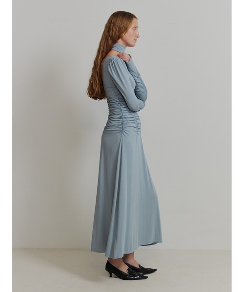 SORIN(ソリン )の「Stretchy Rayon Scope Neck Maxi Dress(ワンピース・レディース・ブラック/チャコールグレー/ミント・38)」の16枚目の写真