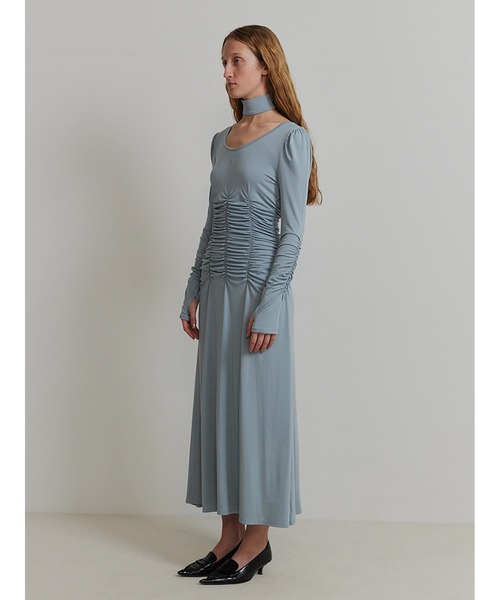 SORIN(ソリン )の「Stretchy Rayon Scope Neck Maxi Dress(ワンピース・レディース・ブラック/チャコールグレー/ミント・38)」の10枚目の写真