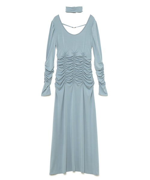SORIN(ソリン )の「Stretchy Rayon Scope Neck Maxi Dress(ワンピース・レディース・ブラック/チャコールグレー/ミント・38)」の8枚目の写真