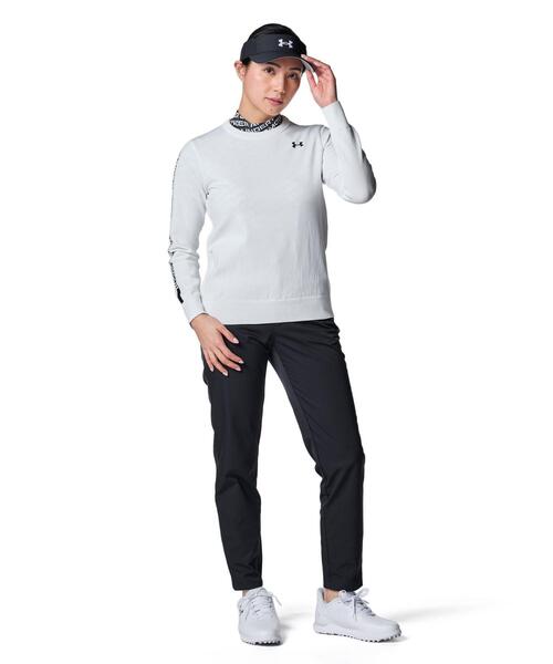 UNDER ARMOUR(アンダーアーマー)の「UAドライブ ロゴ ジャカード セーター(ゴルフ/レディース)(Tシャツ/カットソー・レディース・ホワイト・S/XL/M/L)」の3枚目の写真