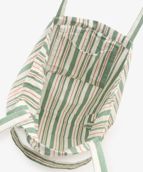 Afternoon Tea(アフタヌーンティー)の「【WEB限定】ストライプトートバッグL(トートバッグ・レディース・グリーン・ONE SIZE)」の4枚目の写真