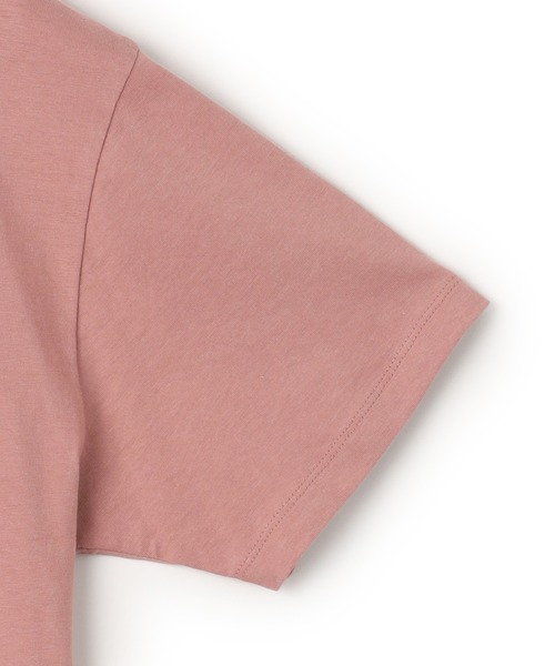 PEANUTS（ピーナッツ）の「【PEANUTS/ピーナッツ】SNOOPY/スヌーピー＆ウッドストックフロッキープリントTシャツ（Tシャツ/カットソー・レディース・オフホワイト/ピンク/モカ/ネイビー・M/L/LL/3L）」の11枚目の写真