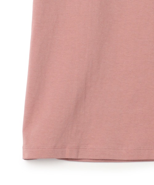 PEANUTS（ピーナッツ）の「【PEANUTS/ピーナッツ】SNOOPY/スヌーピー＆ウッドストックフロッキープリントTシャツ（Tシャツ/カットソー・レディース・オフホワイト/ピンク/モカ/ネイビー・M/L/LL/3L）」の12枚目の写真