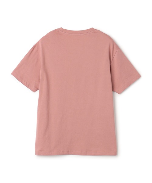 PEANUTS（ピーナッツ）の「【PEANUTS/ピーナッツ】SNOOPY/スヌーピー＆ウッドストックフロッキープリントTシャツ（Tシャツ/カットソー・レディース・オフホワイト/ピンク/モカ/ネイビー・M/L/LL/3L）」の13枚目の写真