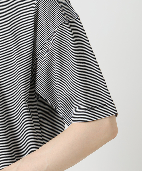 EDIFICE（エディフィス）の「アルビニコットン ボーダーTシャツ（Tシャツ/カットソー・メンズ・チャコールグレー/ブラック・X-LARGE/LARGE/MEDIUM/SMALL）」の9枚目の写真