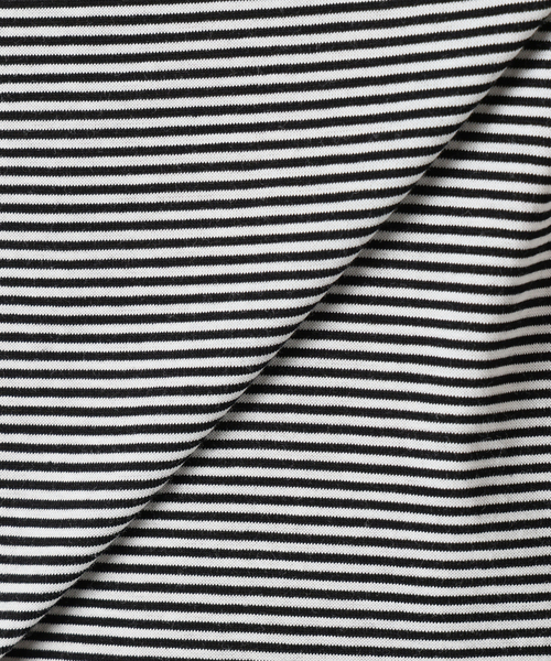 EDIFICE（エディフィス）の「アルビニコットン ボーダーTシャツ（Tシャツ/カットソー・メンズ・チャコールグレー/ブラック・X-LARGE/LARGE/MEDIUM/SMALL）」の3枚目の写真