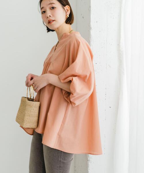 セール】『UR TECH』F by ROSSO イージーリネンボリュームブラウス