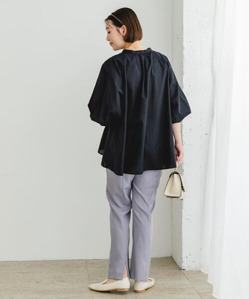 セール】『UR TECH』F by ROSSO イージーリネンボリュームブラウス