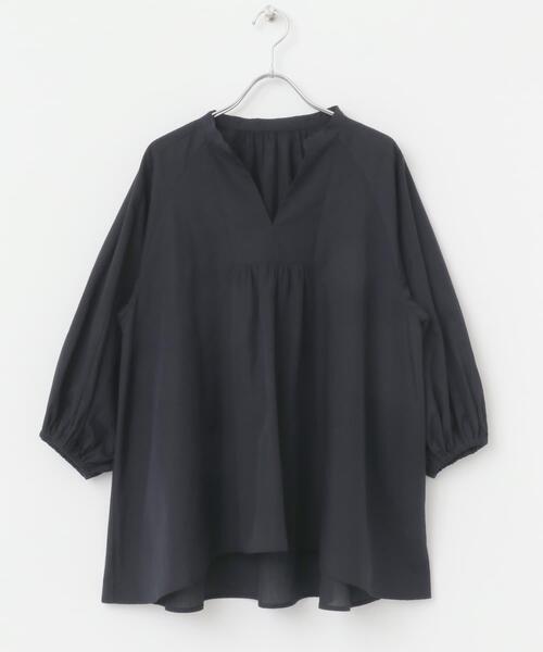 F by ROSSO（エフバイロッソ）の「『UR TECH』F by ROSSO　イージーリネンボリュームブラウス（シャツ/ブラウス・レディース・ブルー系その他/ネイビー/ミント/ピンク/グレー・FREE）」の11枚目の写真