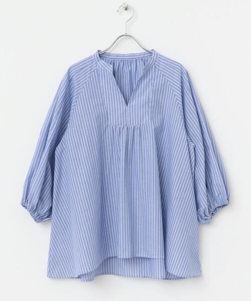 セール】『UR TECH』F by ROSSO イージーリネンボリュームブラウス