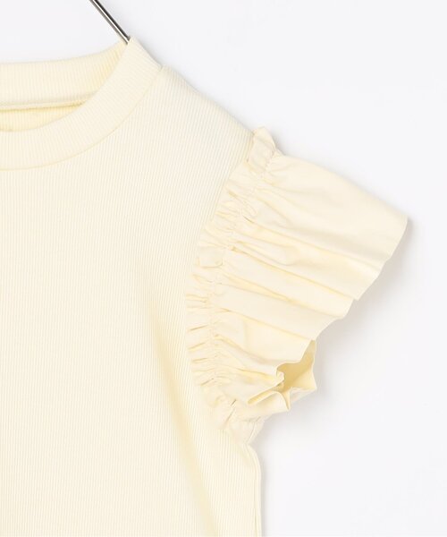 p.premier(ピードットプルミエ)の「【2WAY/ジュニア対応】サスペンダースカート&フリル袖トップスセット(ジャンパースカート・キッズ・ブラック/ベージュ・80/90/100/110/120/130/140)」の12枚目の写真