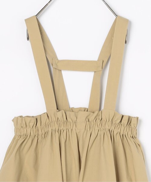 p.premier(ピードットプルミエ)の「【2WAY/ジュニア対応】サスペンダースカート&フリル袖トップスセット(ジャンパースカート・キッズ・ブラック/ベージュ・80/90/100/110/120/130/140)」の9枚目の写真