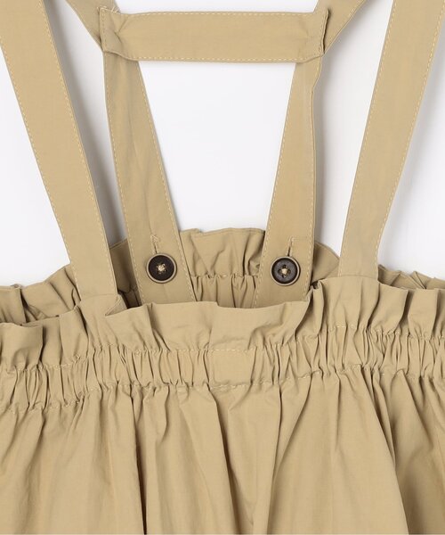 p.premier(ピードットプルミエ)の「【2WAY/ジュニア対応】サスペンダースカート&フリル袖トップスセット(ジャンパースカート・キッズ・ブラック/ベージュ・80/90/100/110/120/130/140)」の7枚目の写真