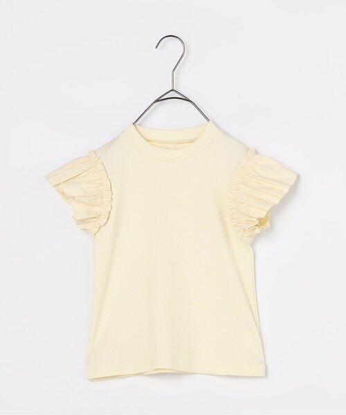 p.premier(ピードットプルミエ)の「【2WAY/ジュニア対応】サスペンダースカート&フリル袖トップスセット(ジャンパースカート・キッズ・ブラック/ベージュ・80/90/100/110/120/130/140)」の3枚目の写真