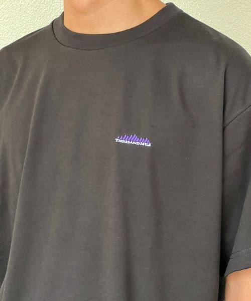 THOUSAND MILE(サウザンドマイル)の「【THOUSAND MILE】 SHORT SLEEVE TEEショートスリーブティー(Tシャツ/カットソー・レディース・ホワイト/サックスブルー/ブラック/オレンジ・X-LARGE/LARGE/MEDIUM)」の7枚目の写真