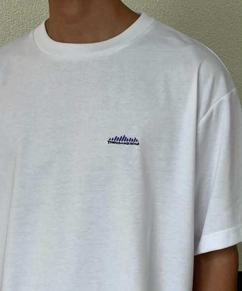 THOUSAND MILE(サウザンドマイル)の「【THOUSAND MILE】 SHORT SLEEVE TEEショートスリーブティー(Tシャツ/カットソー・レディース・ホワイト/サックスブルー/ブラック/オレンジ・X-LARGE/LARGE/MEDIUM)」の6枚目の写真