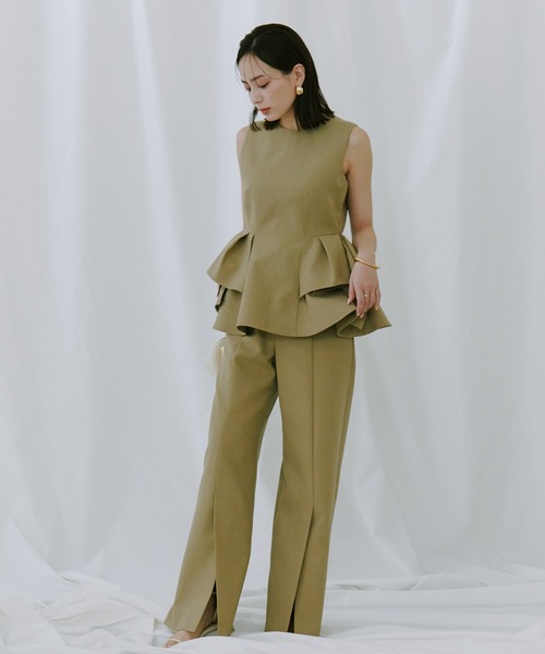 オブジェクトフレアトップス（シャツ/ブラウス）｜anuans（ア