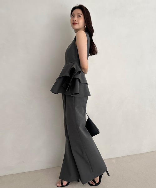 オブジェクトフレアトップス（シャツ/ブラウス）｜anuans（ア