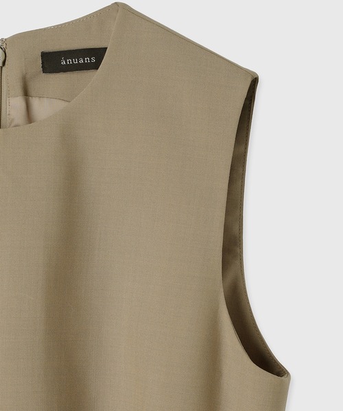 anuans(アニュアンス)の「オブジェクトフレアトップス(シャツ/ブラウス・レディース・グレー/ネイビー/ベージュ・MEDIUM/SMALL)」の19枚目の写真