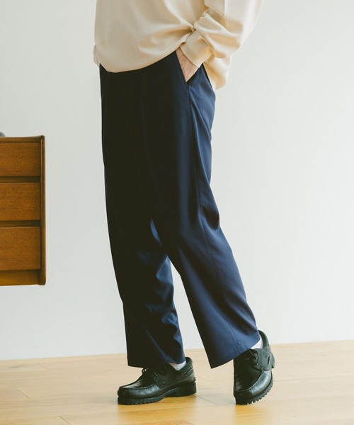 RAGEBLUE(レイジブルー)の「ディープワンタック/ワイドテーパードスラックス【WEB限定サイズあり】(スラックス・メンズ・ブラック系その他/グレー/ブラック/ベージュ/ネイビー・X-SMALL/SMALL/MEDIUM/LARGE)」の18枚目の写真