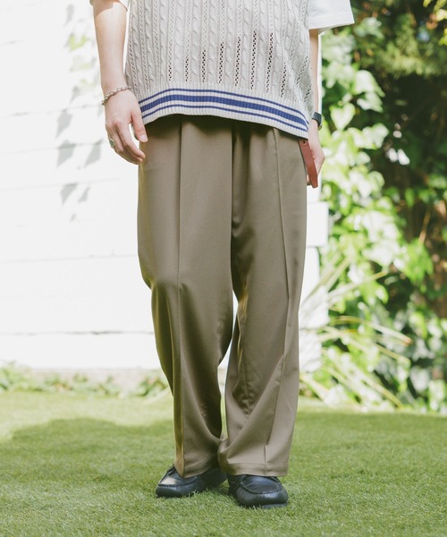 RAGEBLUE(レイジブルー)の「ディープワンタック/ワイドテーパードスラックス【WEB限定サイズあり】(スラックス・メンズ・ブラック系その他/グレー/ブラック/ベージュ/ネイビー・X-SMALL/SMALL/MEDIUM/LARGE)」の13枚目の写真