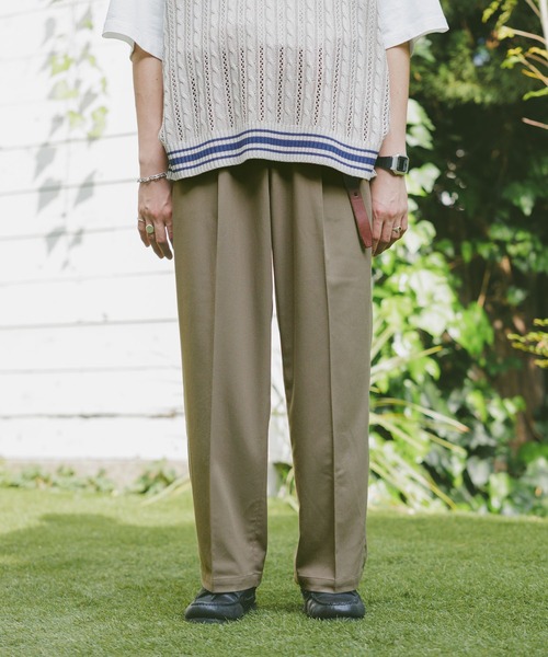 RAGEBLUE(レイジブルー)の「ディープワンタック/ワイドテーパードスラックス【WEB限定サイズあり】(スラックス・メンズ・ブラック系その他/グレー/ブラック/ベージュ/ネイビー・X-SMALL/SMALL/MEDIUM/LARGE)」の12枚目の写真