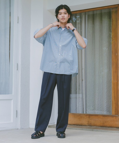 RAGEBLUE(レイジブルー)の「ディープワンタック/ワイドテーパードスラックス【WEB限定サイズあり】(スラックス・メンズ・ブラック系その他/グレー/ブラック/ベージュ/ネイビー・X-SMALL/SMALL/MEDIUM/LARGE)」の11枚目の写真