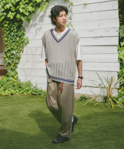 RAGEBLUE(レイジブルー)の「ディープワンタック/ワイドテーパードスラックス【WEB限定サイズあり】(スラックス・メンズ・ブラック系その他/グレー/ブラック/ベージュ/ネイビー・X-SMALL/SMALL/MEDIUM/LARGE)」の15枚目の写真