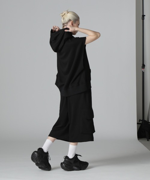 DANKE SCHON（ダンケシェーン）の「DankeSchon/ダンケシェーン/CHEMICAL SWEAT NOSLEEVE HOODIE（パーカー・レディース・グレー/ブラック・M/L）」の14枚目の写真